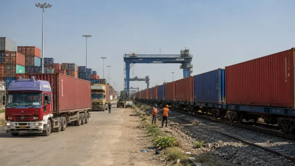 Thar Dry Port Hirnoda Rajasthan logistics terminal