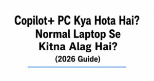 Copilot+ PC kya hota hai? Ye normal laptop se kitna alag hai aur kya naya laptop kharidte waqt ise lena sahi rahega? 2026 ki aasaan guide padhiye.