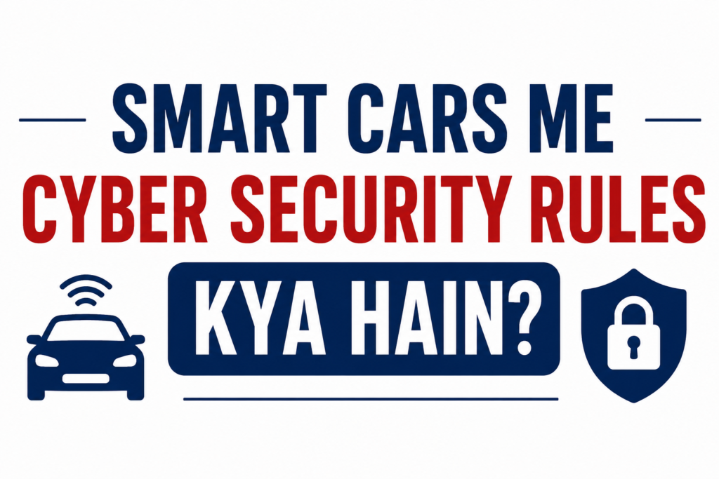 Smart Cars me Cyber Security Rules kya hain aur Bharat Sarkar naye rules kyon la rahi hai
